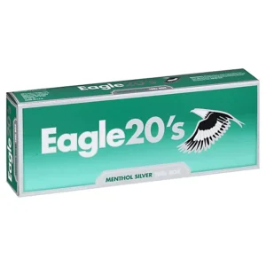 Eagle20's Menthol Silver Kings Box of 10 packs