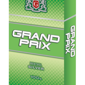 Grande Prix Menthol Silver 100s Box of 10 packs