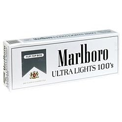 Marlboro Ultra Lights 100's Box of 10 packs