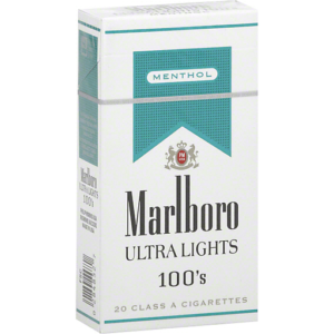 Marlboro Ultra Lights Menthol 100's Box of 10 packs