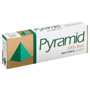 Pyramid Menthol Gold 100s Box of 10 packs