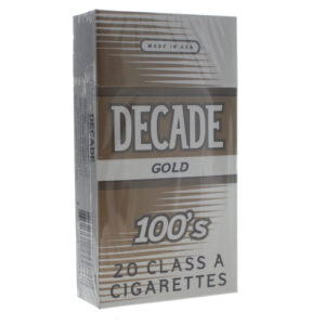 Decade Gold 100's Box of 10 packs