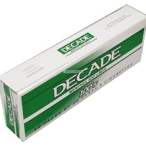 Decade Menthol 100's Box of 10 packs