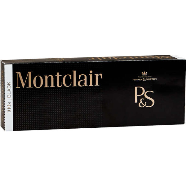 Montclair Black 100s Box of 10 packs