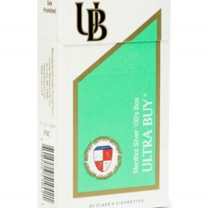 Ultra Buy Menthol Silver 100's Box of 10 packs