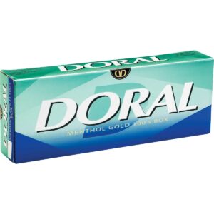 Doral Menthol Gold 100's Box of 10 packs